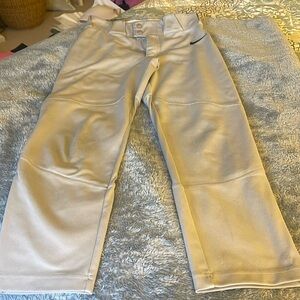 Boys Gray Baseball pants.       Size L